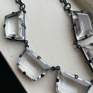 J. Crew chinky Black and Silver Necklace